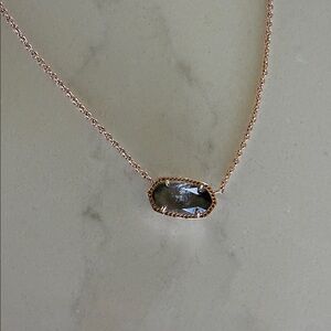 Kendra Scott Rose Gold Necklace with Gemstone